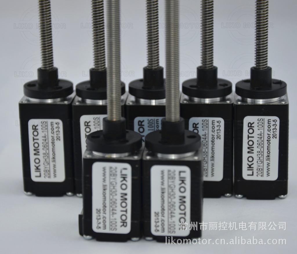 LIKO 20丝杆电机 20直线电机贯通丝杆电机 支持定制部分有现货