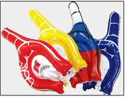 广东东莞厂家供应充气拳击手套 充气手掌 充气产品