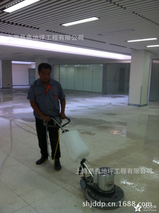 上海晶典地坪  银行水磨石地坪晶面处理