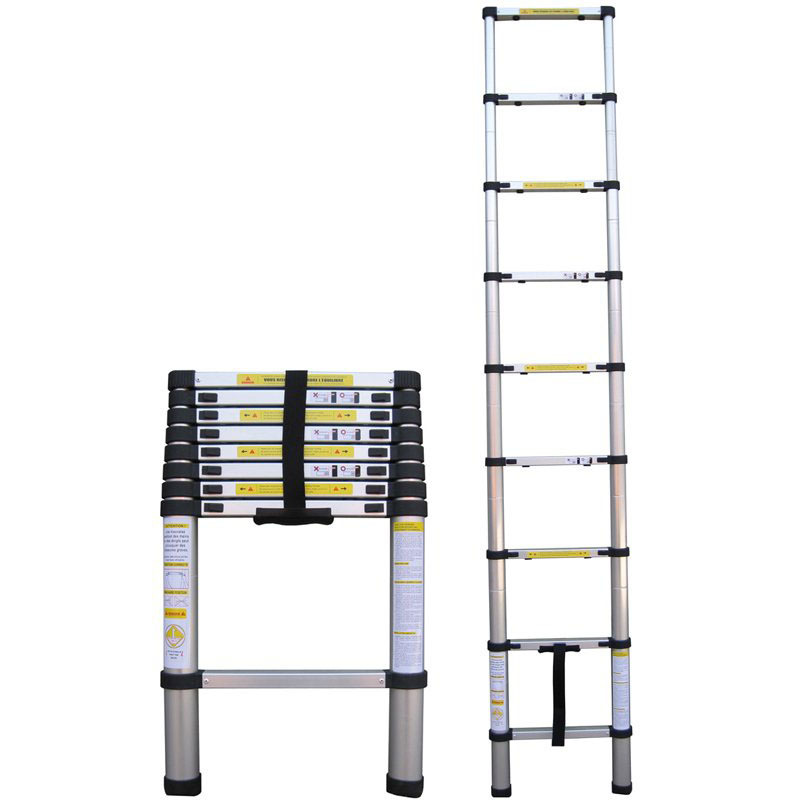 厂家2.6米伸缩梯小梯子 梯子 铝梯，便携梯家用梯/专业梯子制造商|ru