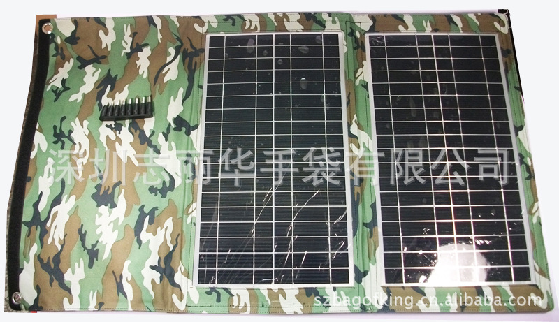 产 太阳能充电包 40W 手提笔记本电脑太阳能应急充电器折叠包