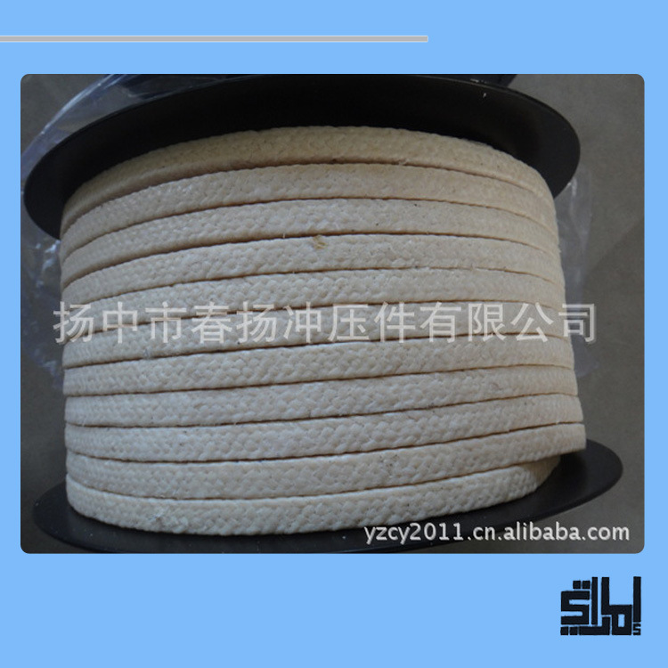 厂家供应聚四氟乙烯盘根耐腐耐磨PTFE白色编织密封耐高温柔性