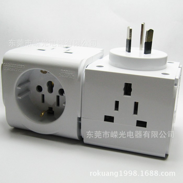 P303 英式插座转澳规插头 德式插座转纽西兰插头 SAA澳洲插头