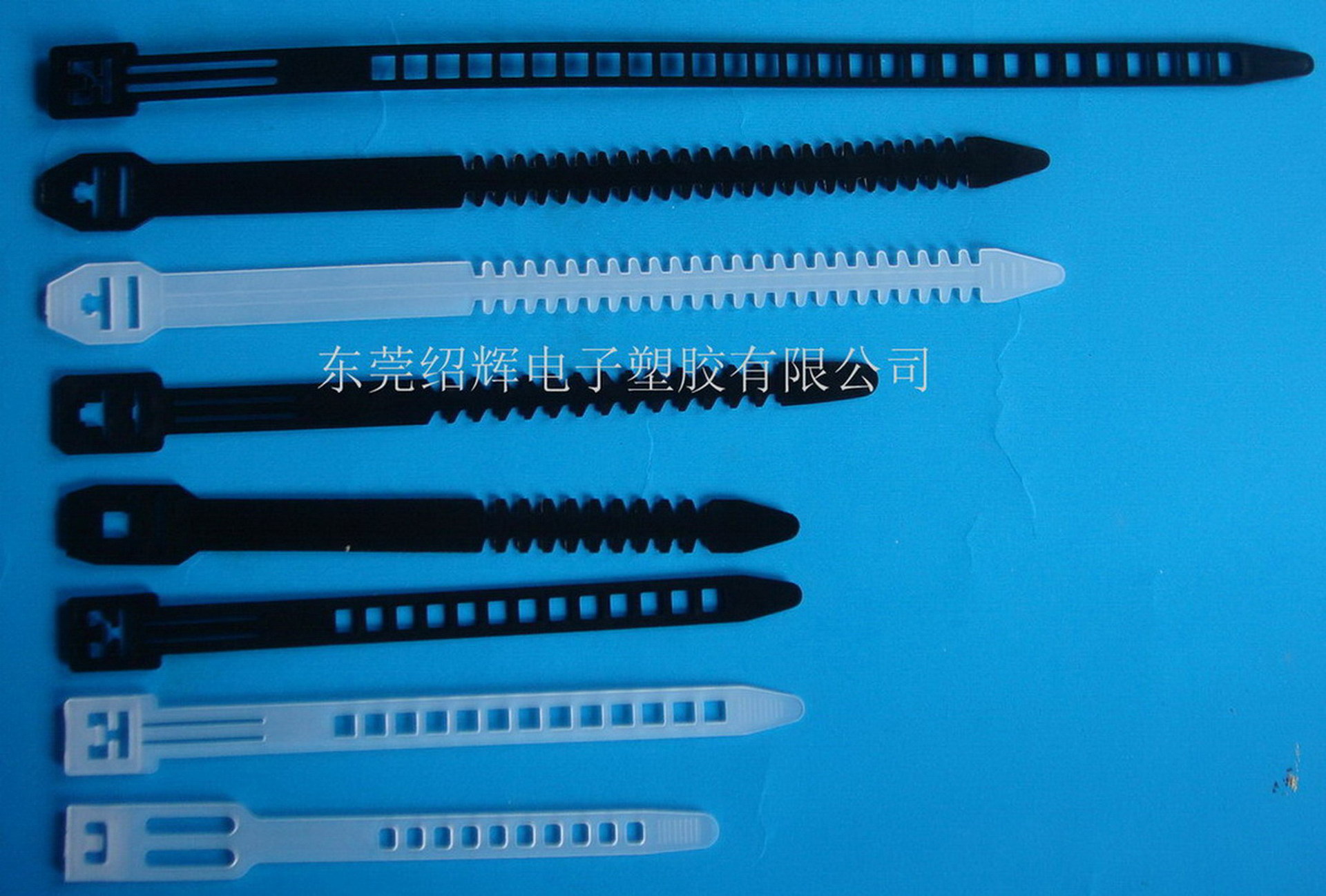 东莞厂家现货销售 鱼骨型扎带 梯形尼龙扎带 可重复使用扎带