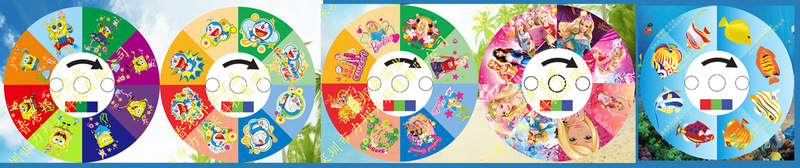 Children's three-dimensional toys color slides film film 22MM Children's three-dimensional toys color slides film film 22MM