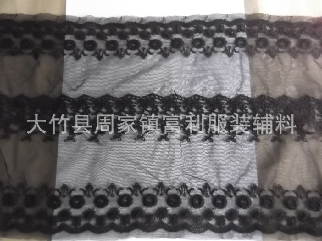 女装纯棉线白色宽条码水溶花边蕾丝服装辅料DIY