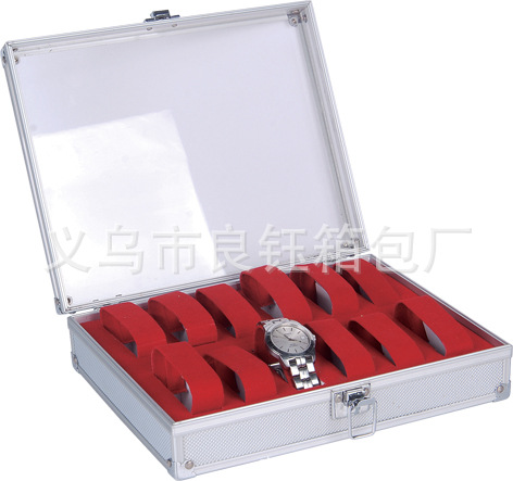厂家批发手表箱 手表展示箱 地摊饰品箱 手表盒 12位手表箱 现货