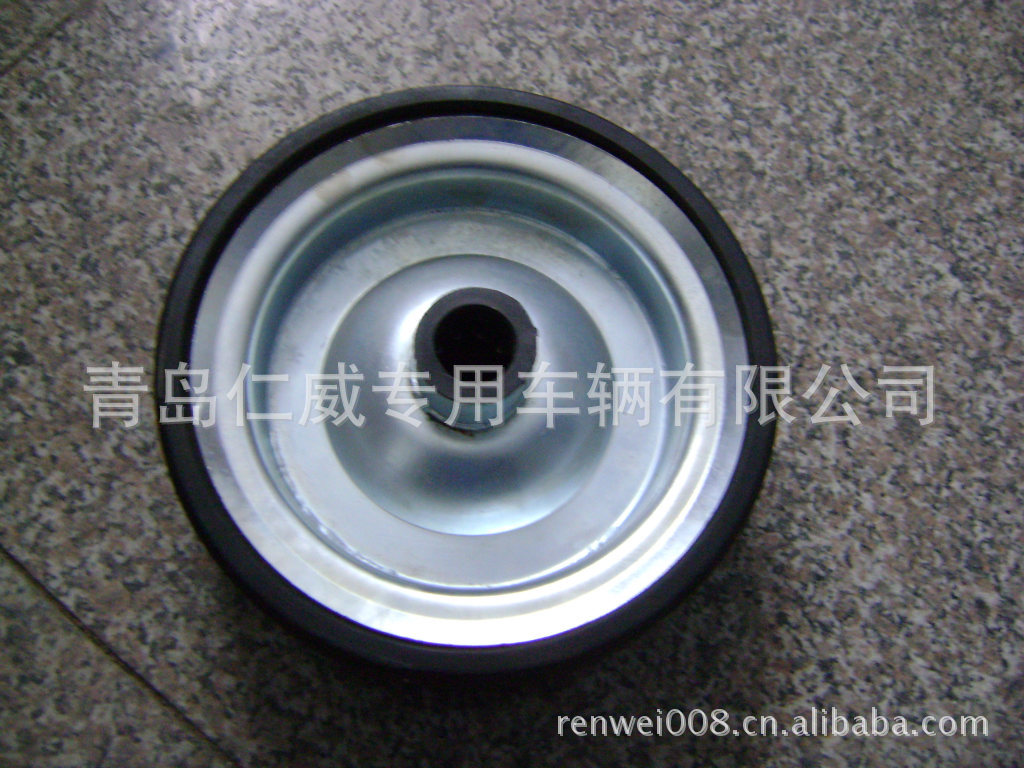 10寸橡胶轮 10x3 寸重型实心轮 机械轮，农机轮260*75，草坪机轮