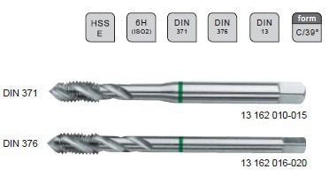 德国进口沃施莱格wollschlaeger螺旋槽绿环机用丝锥挤压丝锥手用