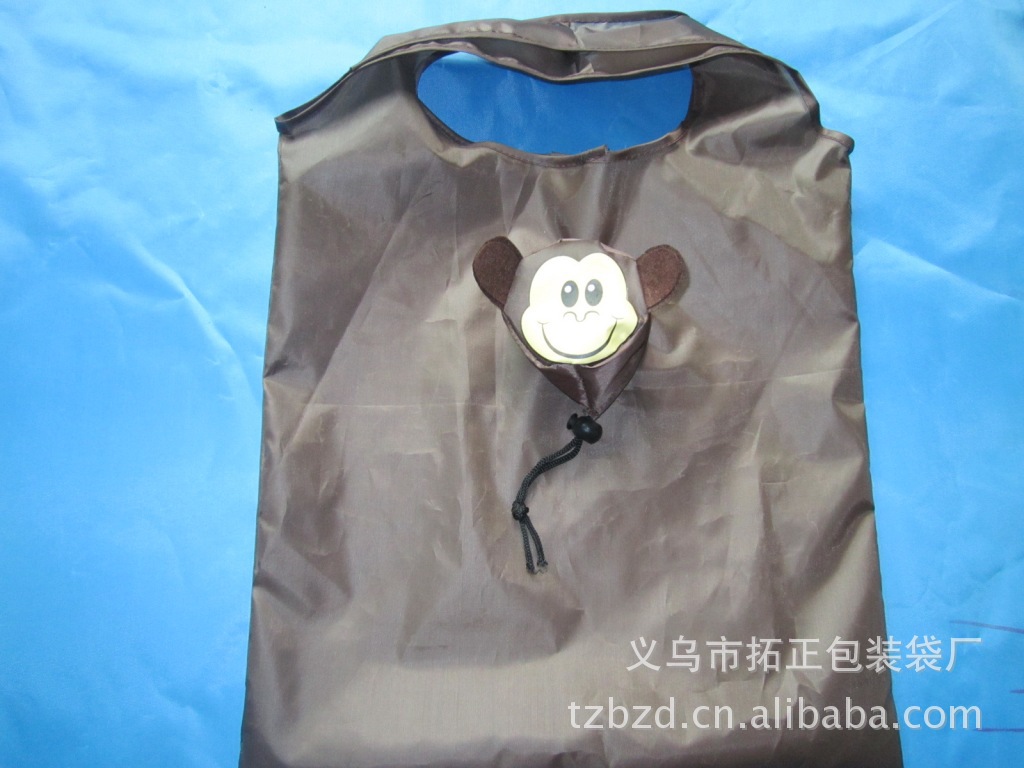小猴子折叠购物袋 广告袋 涤纶袋 多款式环保购物袋