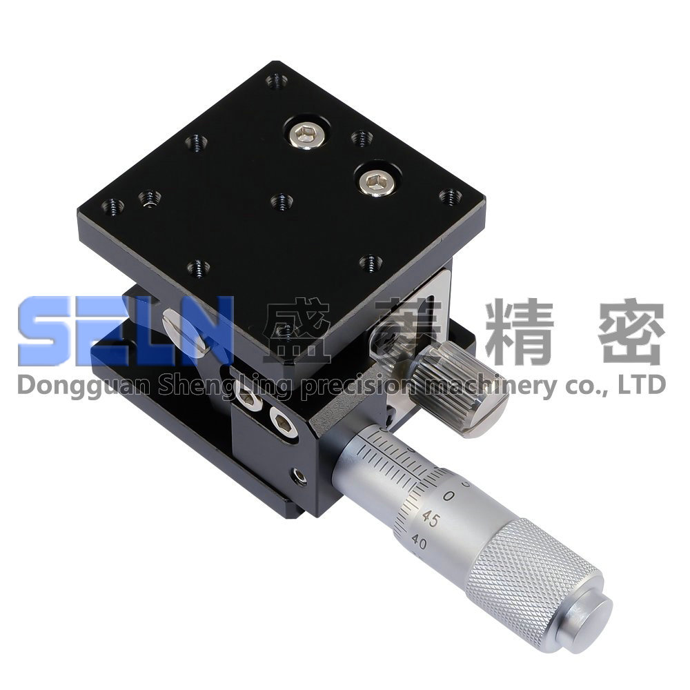 供应 40*40 Z轴LZ40型微调架 高精度水平升降手动可调位移平台