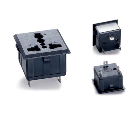 机柜卡入式插座 全球通插孔