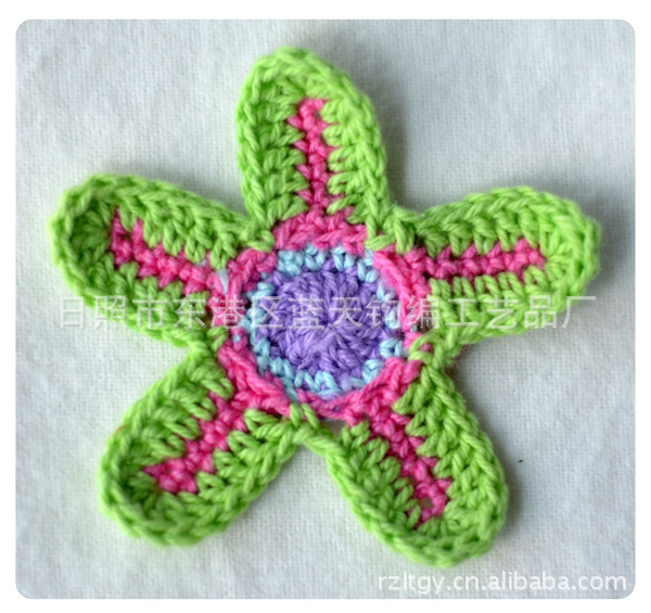 钩花、日照手钩花、服装钩花、手工花朵装饰礼帽