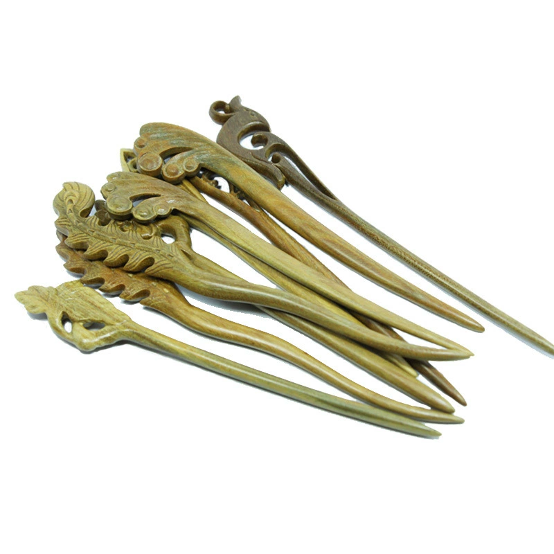 Organic Chinese hairpin sandalwood, hair accessory handmade