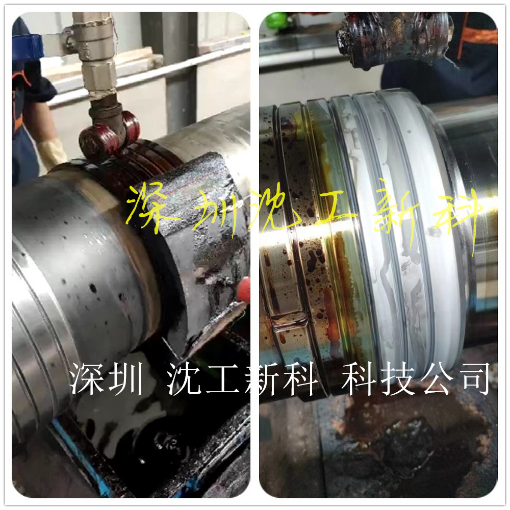 镀铬杆刮伤修复的电刷镀修复