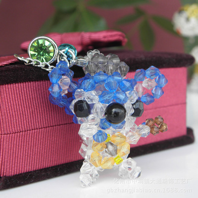 工厂现货DIY串珠挂件亚克力摆摊货源批发 创意饰品挂件|ms