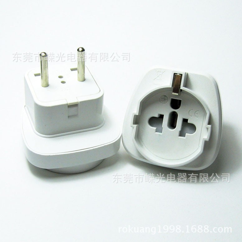 SD-9A (4.0MM) 厂家直销欧规转换插座 中国两圆插头插座 中东插头