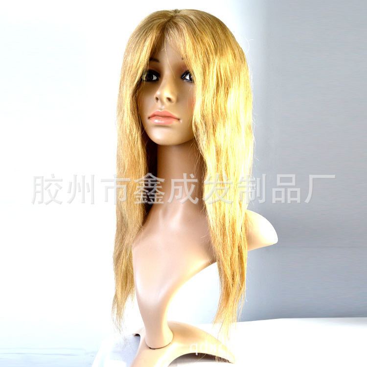 Factory Direct 100% Real Hair Indian Hair Fashion Front Lace Wig Headgear