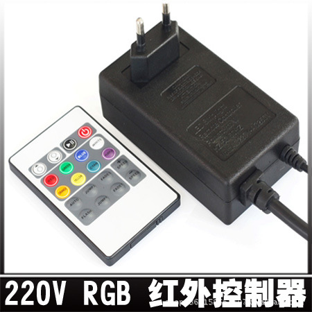 批发 220V LED 3528 505 RGB灯带 红外同步控制器 无线遥控器|ru