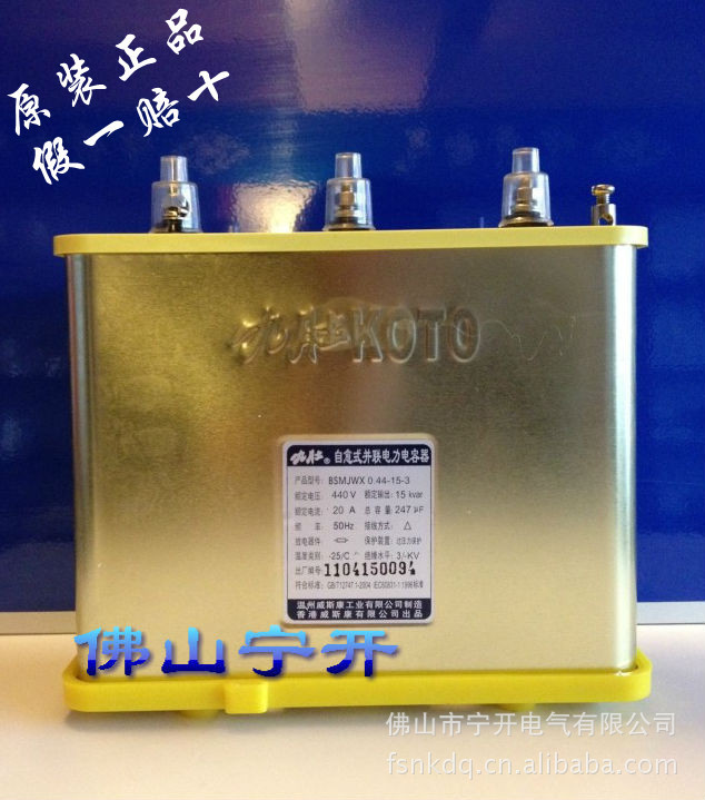 九肚/电力电容器BSMJWX0.44-15-3原装正品/假一赔十/广东省总经销