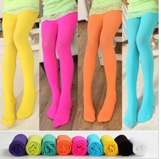 Spring and summer children's pantyhose velvet color school uniform socks girls dance socks white stockings
