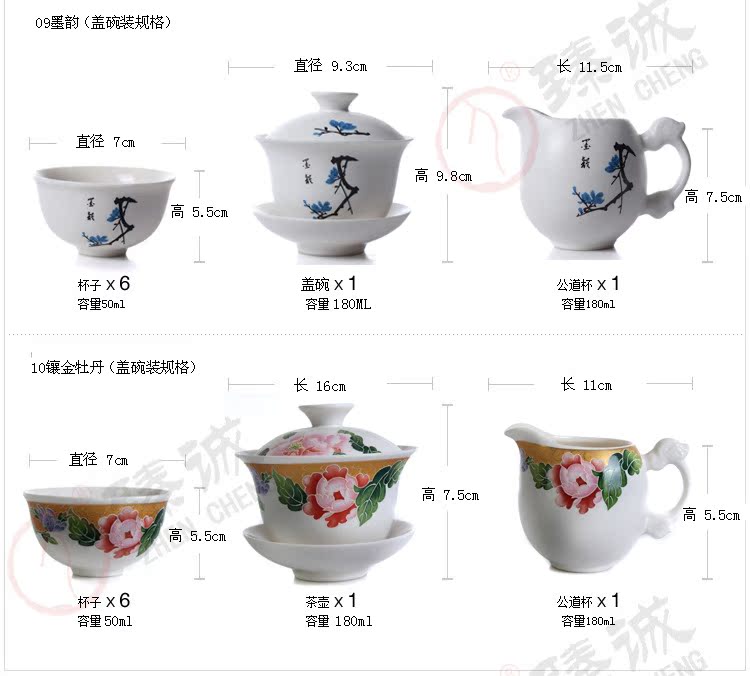 定窯尺寸詳情到9