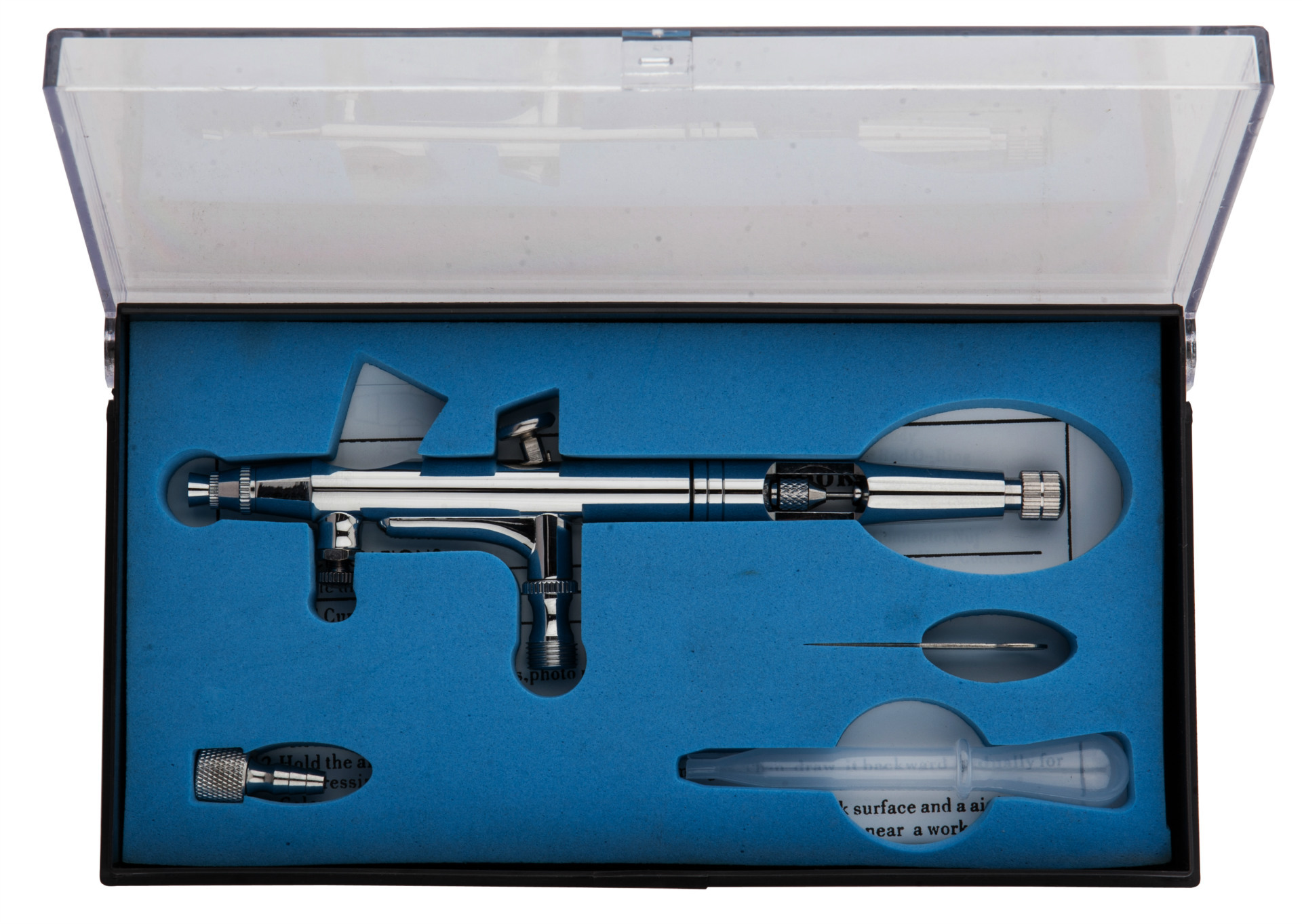 供应上壶0.5ml无料杯0.25mm口径风量可调节美甲双动喷笔 TD-201