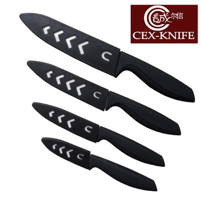 阳江厂家供应黑刃陶瓷刀 套装水果刀 厨房刀具 批发