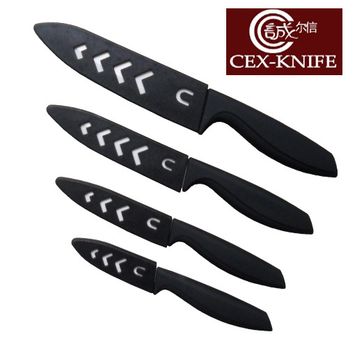 阳江厂家供应黑刃陶瓷刀 套装水果刀 厨房刀具 批发