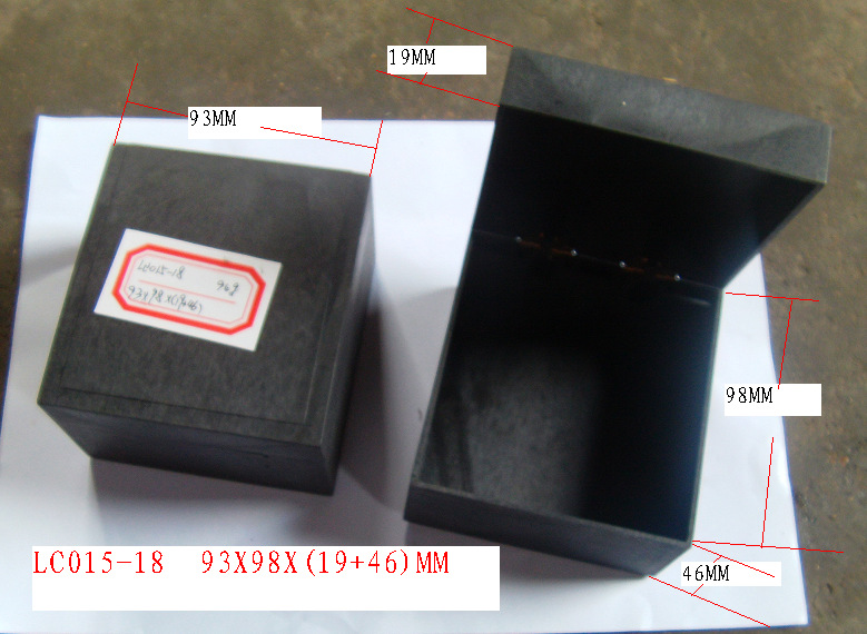 厂家现货多尺寸首饰盒胶胚 手表礼品盒 黑色包装盒直角饰品手镯盒