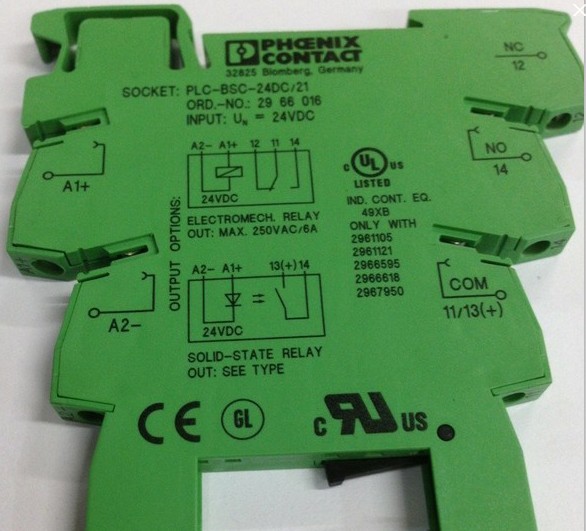 PLC继电器底座   PLC-BSC-24DC/21     24VDC