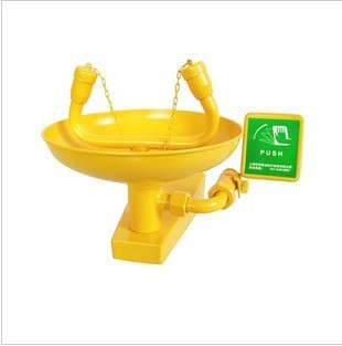 [批发]碳钢壁挂式洗眼器 验厂ABS接墙紧急冲淋洗眼器 验厂洗眼器