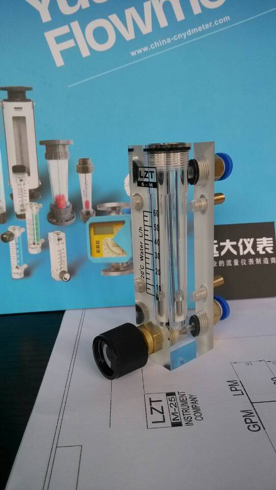 长期供应 可定制LZT-6T有机玻璃面板流量计 调节阀 粮机流量计