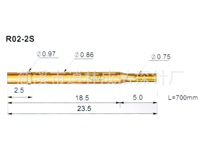 专销P02系列的测试探针  不锈钢线弹簧【厂家供应】