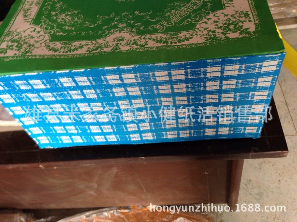Xiongxian factory direct selling paper living wreath small green bed