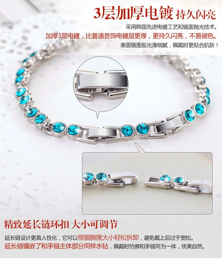 Маленькое дизайнерское украшение, crystal bracelet, корейский стиль, тренд сезона