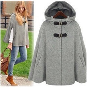 European and American fashion cloaks caps shawls and woolen coats