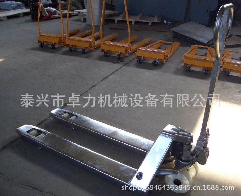 厂家供应304全不锈钢搬运车，不锈钢手动叉车，地牛，液压搬运车