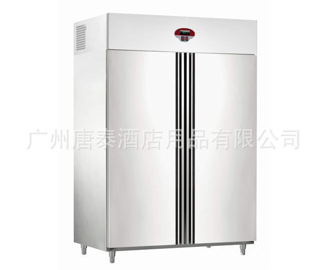 供应厨房制冷设备T-GN1380AR2H豪华款顶置式双门GN风冷冷藏柜