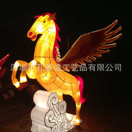 2014马年花灯 彩车 彩船 春节元宵花灯组合 春节公仔花灯 灯笼