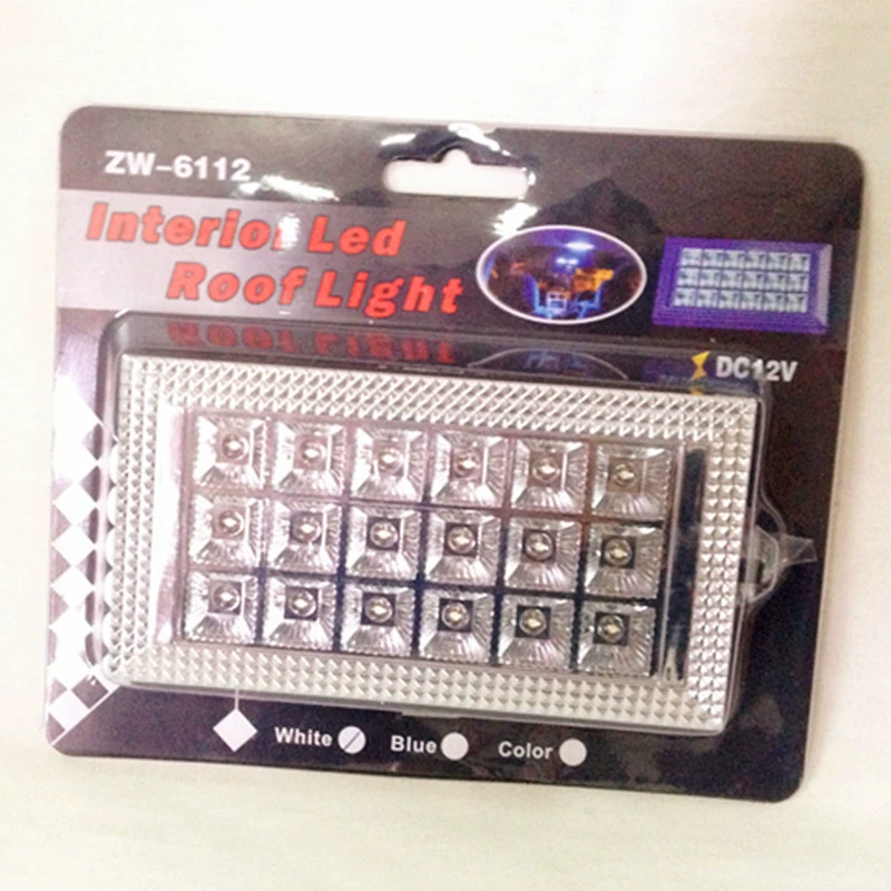 ZW-6112 12V Светодиодный свет автомобиля крытая лампа освещения автомобиля 3*6 18 светодиодный свет для чтения