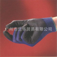 安思尔 HyFlex 11-618 黑色/深蓝色聚氨酯涂掌防切割手套