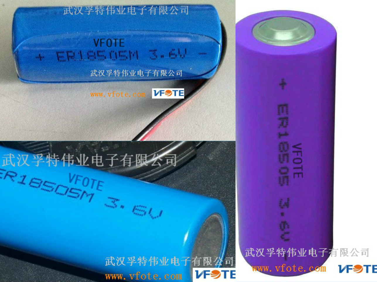 VFOTE武汉孚特伟业感应门锁用瑞孚特锂亚电池ER18505H/ER26500H