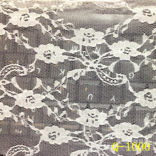 Q-1000供应全锦纶无微弹小牡丹蕾丝面料 DIY服装辅料批发面料现货