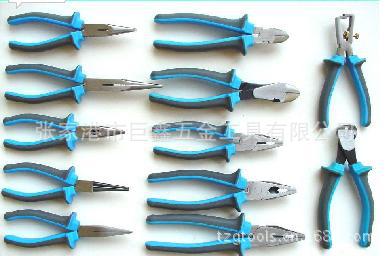 高碳钢锻造钢丝钳 高品质各种花色尖嘴钳斜嘴钳 强力钢丝钳