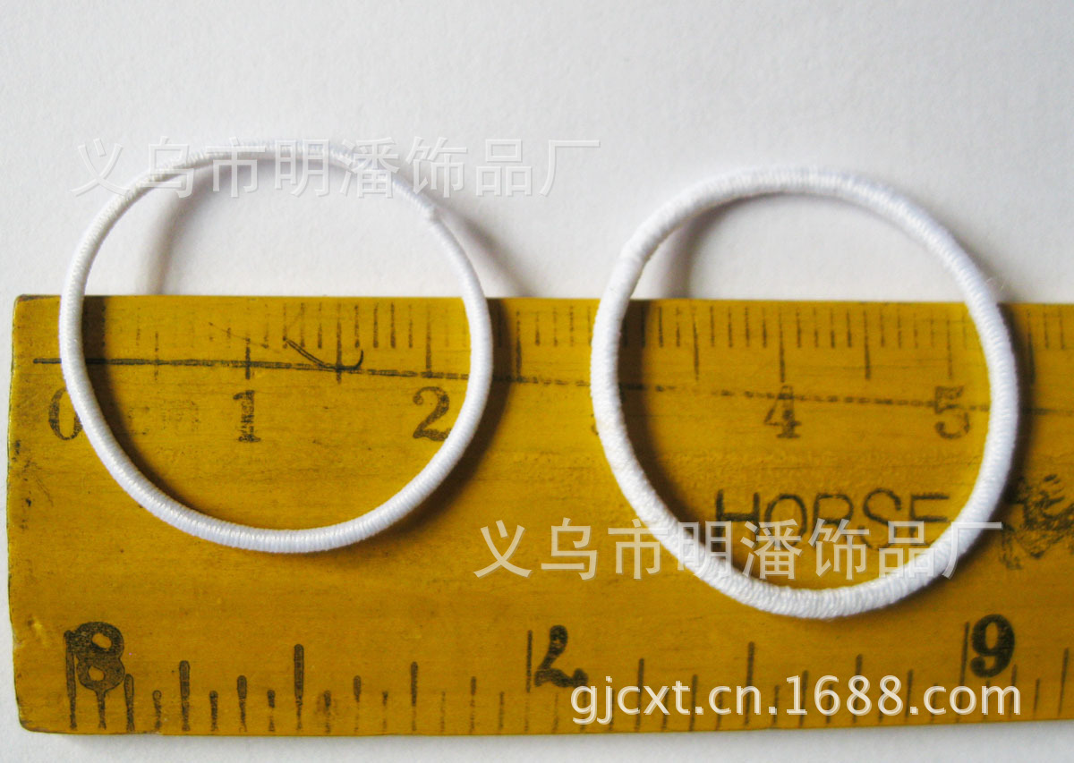 厂家供应1.0MM香水吊牌松紧绳 粘胶小皮筋 包装绳小圈