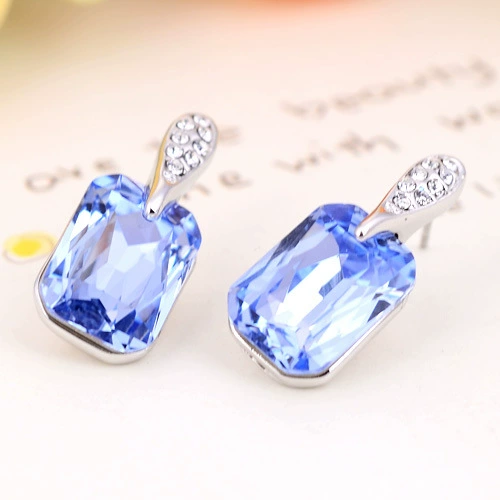 Винной Temperament imitation crystal necklace earring set decoration T102256/T100227
