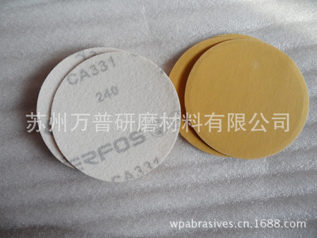 苏州万普Wanpo研磨供应鹿牌 CA331  圆盘砂 拉绒片