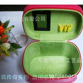 厂家直销新款大容量拉链化妆包  糖果色手提化妆箱  化妆品收纳箱