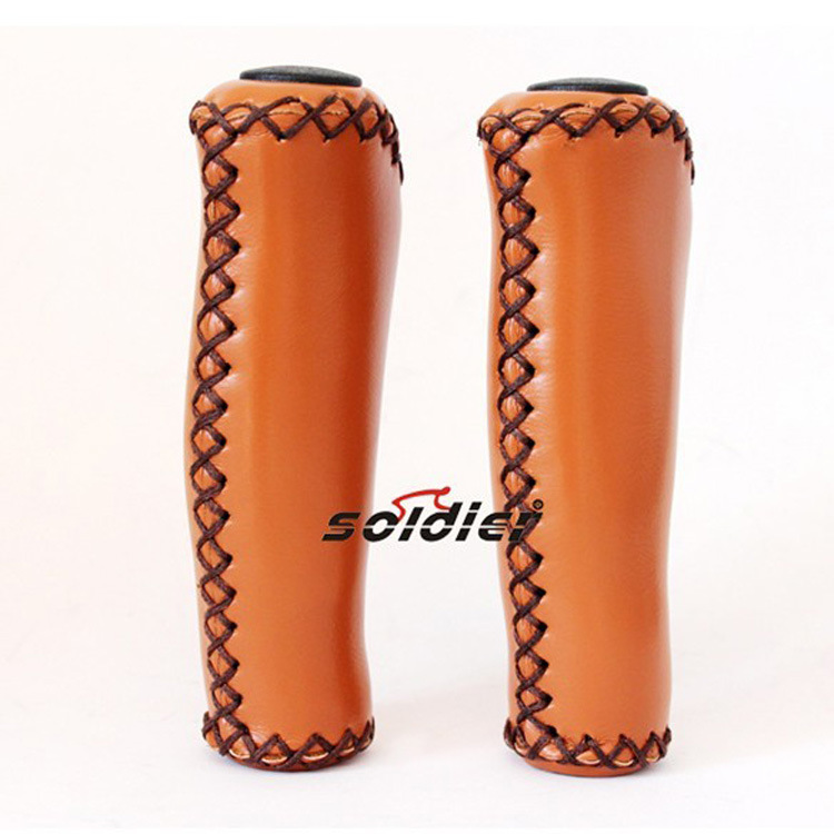 Ergonomic Microfiber leather handlebar cover/city commuter handlebar cover/bicycle hand sewing handlebar cover